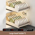 Axyaa Stainless Steel Dish Rack Cabinet Organizer Under Sink Basket