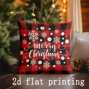 Axyaa Snowman Pattern Pillow Covers for Sofa, Bedroom, Car - Festive Cushion Cover