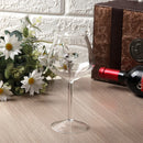Axyaa 3D Clear Diamond Glass: Red Wine Glass Cup, Champagne Flute Goblet - Home Gift
