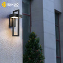 Axyaa Outdoor LED Wall Light 10W Retro Vintage Black Garden Porch Sconce Street Light