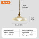Axyaa Glass Flower Pendant Light - Nordic Retro Design for Various Spaces