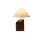 Axyaa Retro Bamboo Table Lamp Solid Wood Design LED Light for Home Decor