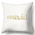 Axyaa King Queen Moon Lip Printed Pillow Cover for Home Sofa Decor 45X45CM