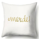Axyaa King Queen Moon Lip Printed Pillow Cover for Home Sofa Decor 45X45CM