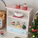 Axyaa Double-layer Desktop Storage Cabinet for Dolls, Perfume, Cosmetics, and Ornaments