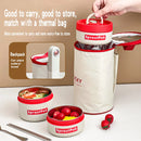 Axyaa Stainless Steel Insulated Lunch Container Stackable Thermal Bento Box