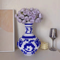 Axyaa Dezhen Blue White Vase Building Block Puzzle Chic High Difficulty Toy
