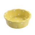Axyaa 5.5" Ceramic Polka Dot Fruit Bowl - Korean Style Dessert Dish & Tableware