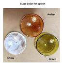 Axyaa French Retro Glass Pendant Light for Stylish Home Decor