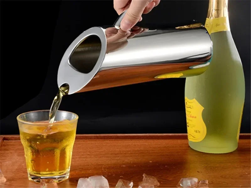 Axya Stainless Steel Water Pot Kettle Pitcher Bar Wine Jar Fruit Juice Divider Container