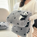 Axyaa Panda Plush Thermal Blanket | Four-Season Soft & Cozy Sofa Throw for Warmth