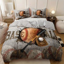 Axyaa Fashion Sports Alphabet Digital Print Quilt Cover Set