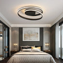 Axyaa LED Ceiling Lamp: Modern White/Black Surface Mounted for Living Room, Bedroom, Study Room