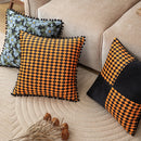 Axyaa Velvet Patchwork Pillowcase Cojines Flower Throw Pillow Cover