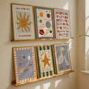 Axyaa Solar System Planet Letter Art Set - Boho Inspirational Wall Decor