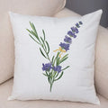 Axyaa Lavender Letter Sofa Cushion Cover for Home Car Living Room Bedroom Decor