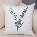 Axyaa Lavender Letter Sofa Cushion Cover for Home Car Living Room Bedroom Decor