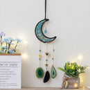 Axyaa Moon Crystal Pendant Sun Catcher Garden Car Decoration