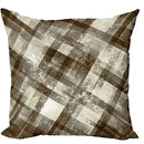 Axyaa Geometric Brown & Taupe 50x50 Pillow Cover Set for Modern Autumn Home Decor
