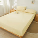 Axyaa Double/Queen Fitted Mattress Cover, Solid Color, Anti-Mite - 200X220cm