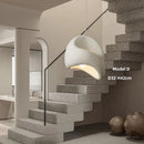 Axyaa Cream Wabi Sabi Style Dining Table Chandelier - Japanese Homestay Lighting