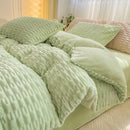 Axyaa Rabbit Velvet Milk Quilt Cover: Thick & Warm Bedding, 220x240, Double Use