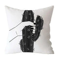 Axyaa Art Pattern Throw Pillow Case for Home Sofa Seat Room Decor