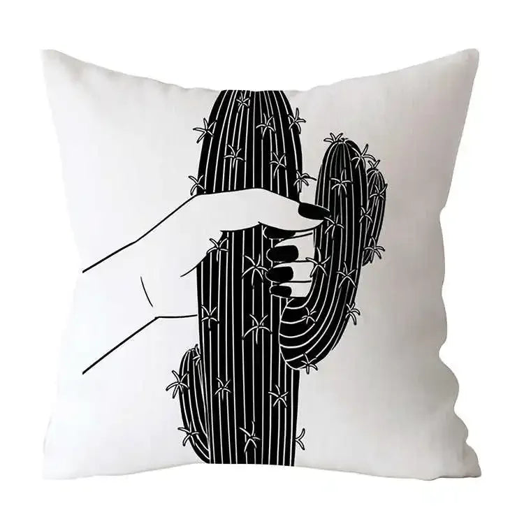 Axyaa Art Pattern Throw Pillow Case for Home Sofa Seat Room Decor