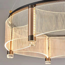 Axyaa Acrylic LED Pendant Lights: Modern Luxe Ceiling Chandeliers