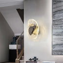 Axyaa Crystal Wall Lamp: Modern Luxury Bedroom Decoration, Creative LED Indoor Lighting