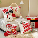 Axyaa Christmas Hat Velvet Chenille Pillowcase - 45x45cm