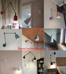 Axyaa Nordic Telescopic Wall Lamp Adjustable Folding Ceiling Light for Living Room Bedroom Study