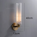 Axyaa LED Wall Sconce Copper Gold White Minimalist Art Deco Wall Light