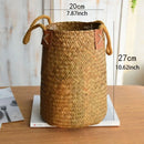 Axyaa Grass Woven Flower Basket: Universal Indoor Succulent Organizer