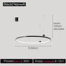Axyaa Annular Pendant Lamp | Italian Minimalist Design | Creative Dining Room Bedroom Light