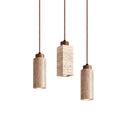 Axyaa Nordic Travertine Pendant Light - Yellow Marble Dining Table Lamp