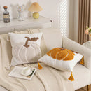 Embroidered Pumpkin Pillowcase for Halloween & Thanksgiving Decor by Axyaa