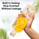 Axyaa 1000ml Glass Water Bottle with Time Marker Cover for
Water Drink and Outdoor, Transparent Large Capacity Bottle