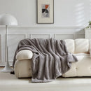Axyaa Double-Sided Lamb Wool Warm Blanket - Four-Season Office Nap Blanket