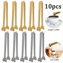 Axyaa Stainless Steel Heart Ice Clip - Coffee Shop & Home Snack Cube Clip
