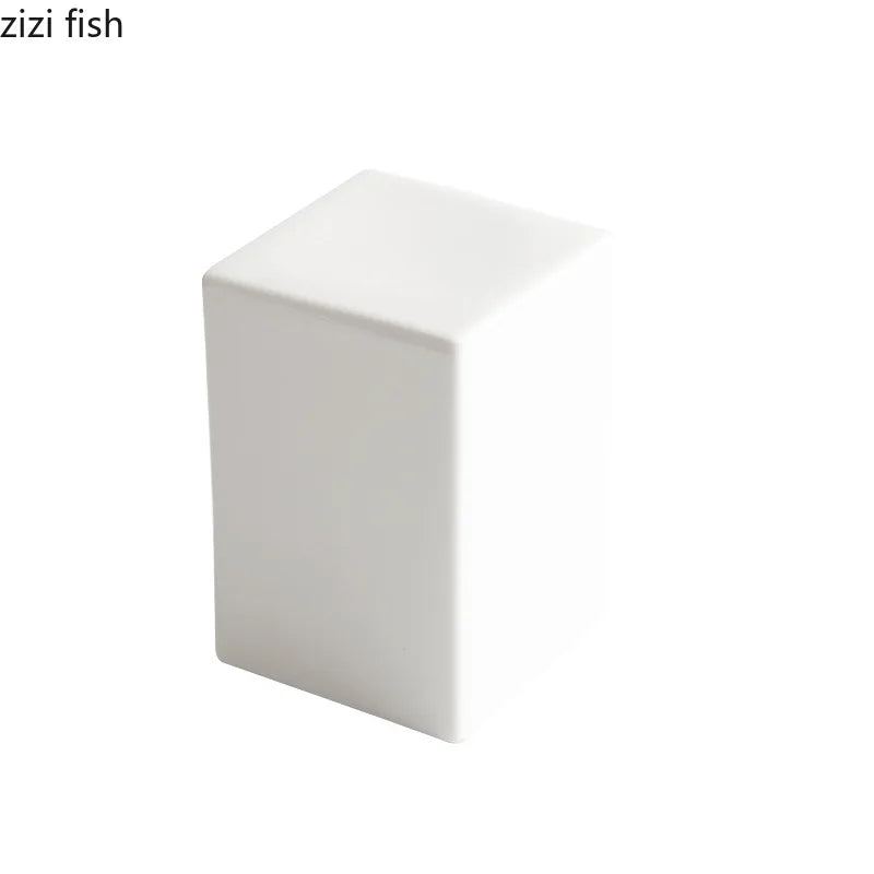 Axya White Ceramic High Foot Plate Stand Collection
