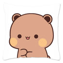 Cute Panda Bears Printed Pillow Case for Sofa Decoration by Axyaa