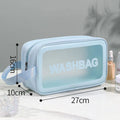 Axyaa PVC Travel Toiletry Bag: Portable Makeup Organizer for Women, Cosmetic Storage Container