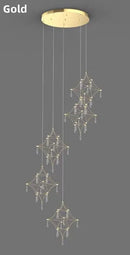 Axyaa Firefly Star Crystal Chandelier for Elegant Spaces