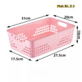Axyaa 10-Piece Versatile Plastic Storage Baskets for Toys, Desk, Kitchen, and Bathroom