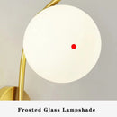 Axyaa Frosted Glass Ball LED Wall Sconce 9w Indoor Wall Lamps for Balcony
