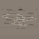 Axyaa Rings Pendant Light for Nordic Home Dining Room Decor & Indoor Lighting