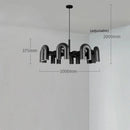 Axyaa U-Shaped Pipe Chandelier: Modern Nordic Design for Children's Bedroom