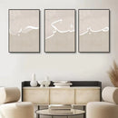 Islamic Love Sabr Calligraphy Canvas Painting Abstract Beige Wall Art by Axyaa