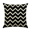 Axyaa Abstract Geometry Linen Pillowcase 45*45cm Square Home Sofa Decor Cover